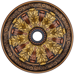 Fine Art Deco 24236 Hand Painted Ceiling Medallion 30 In