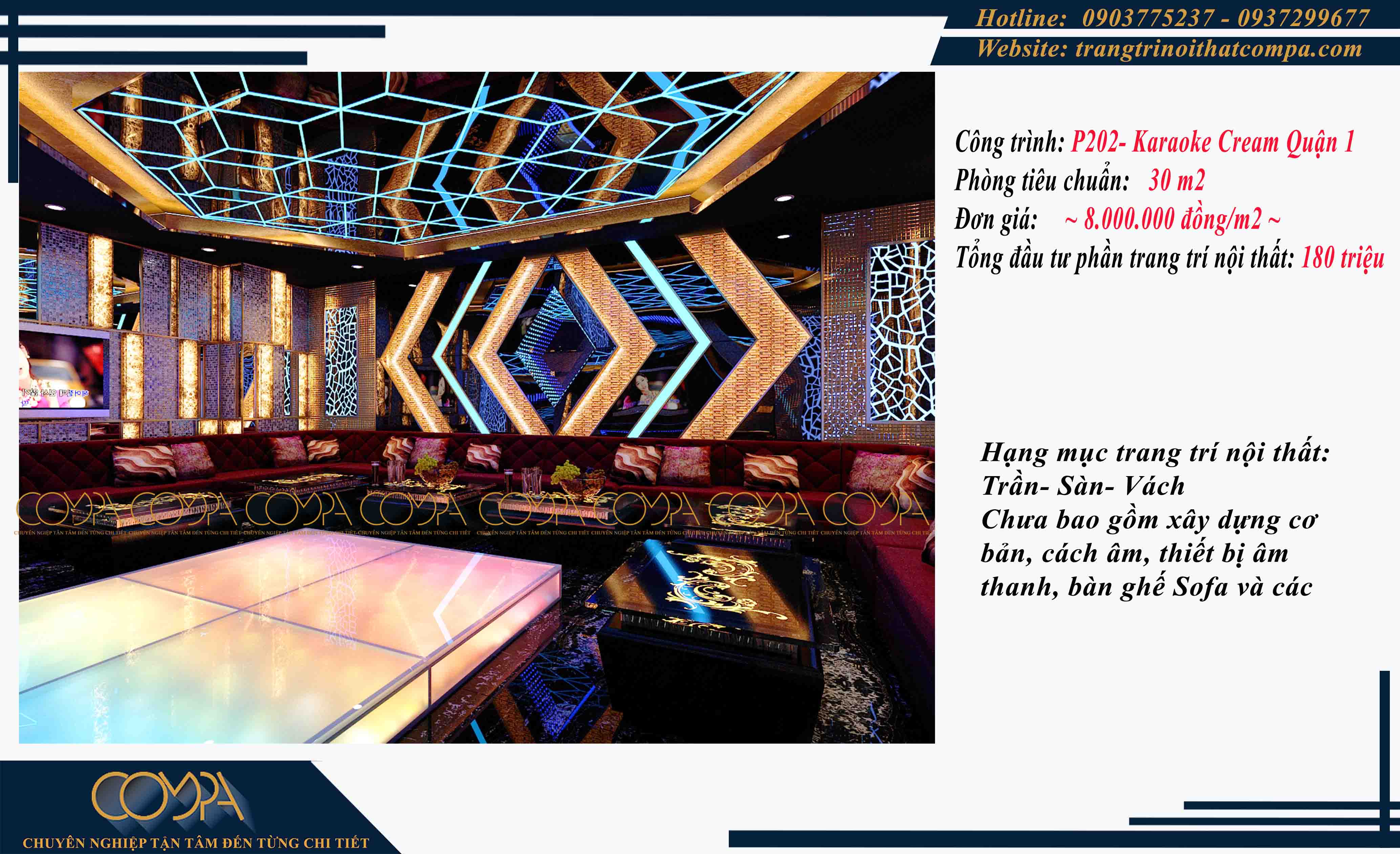 Báo giá thi công phòng karaoke phòng đẳng cấp