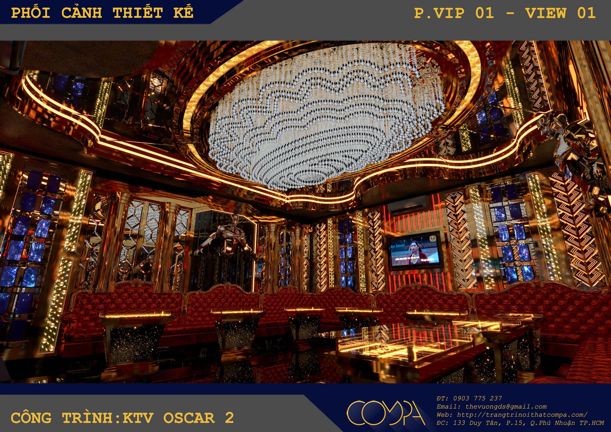 Hình ảnh thi công thực tế phòng karaoke Oscar Hình ảnh thi công thực tế phòng karaoke Oscar