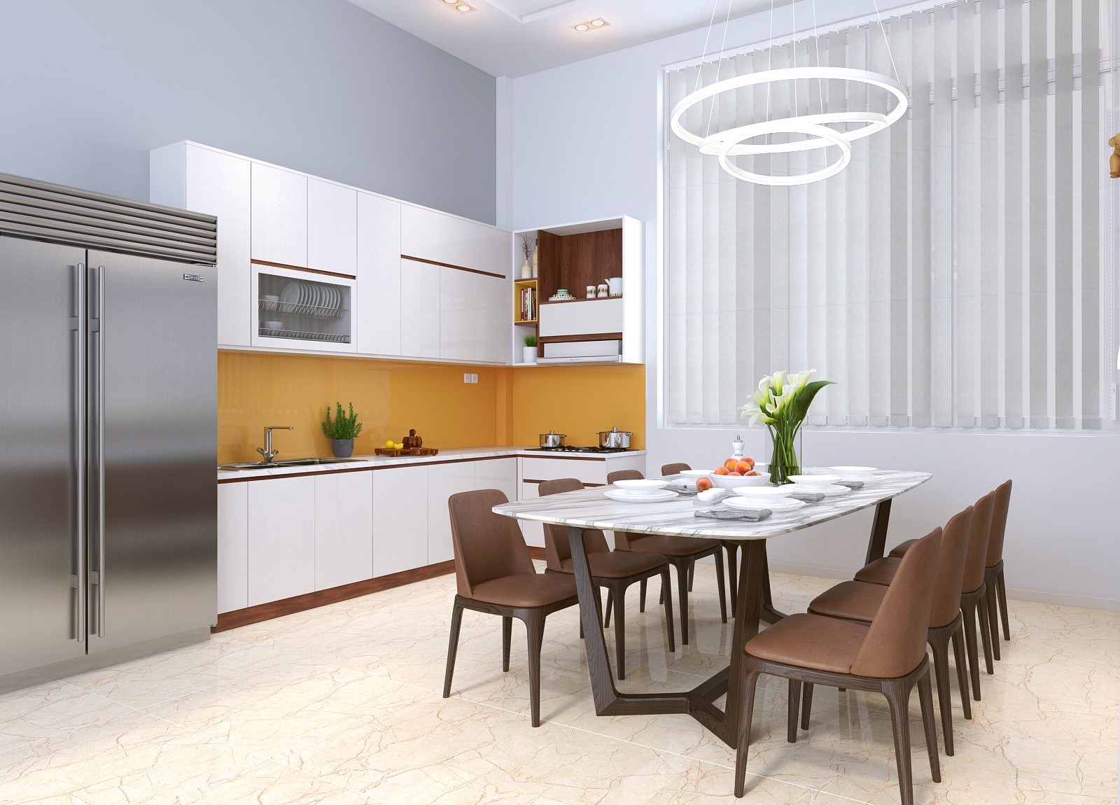 Hình thiết kế nội thất nhà phố hiện đại 7 Hình thiết kế nội thất nhà phố hiện đại 7