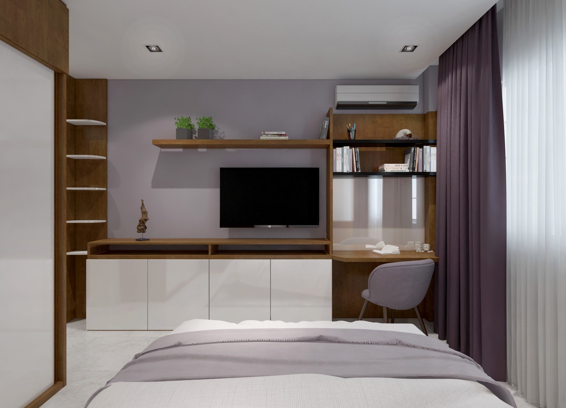 Hình thiết kế nội thất phòng ngủ đẹp chị Thanh Châu 4 Hình thiết kế nội thất phòng ngủ đẹp chị Thanh Châu 4