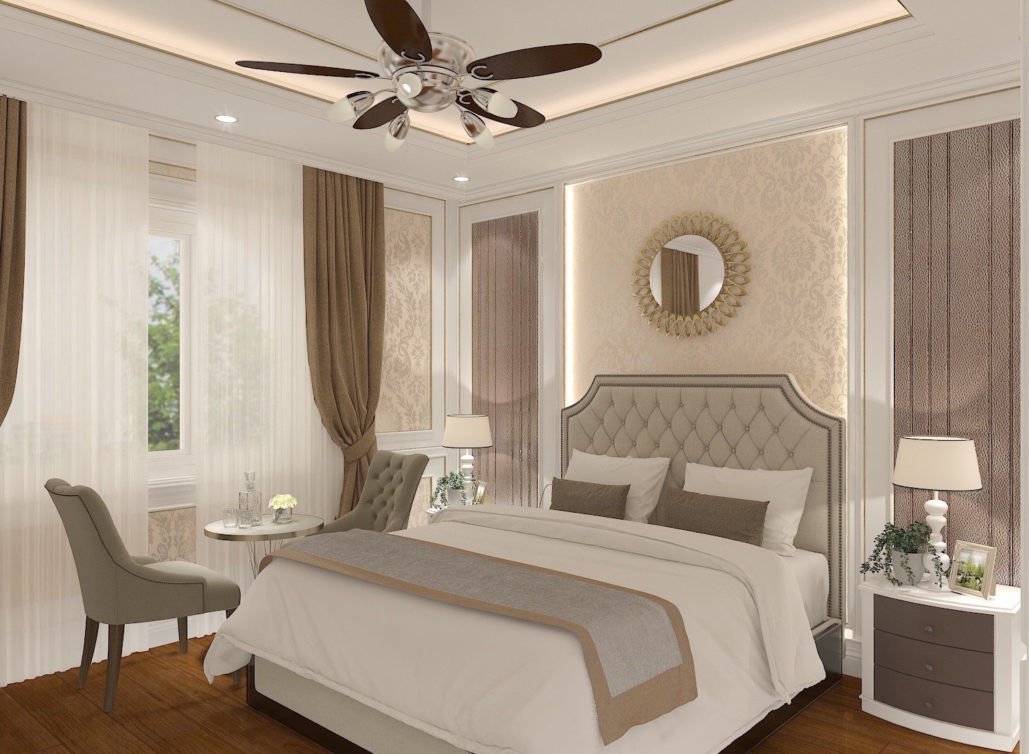 Hình thiết kế nội thất văn phòng phong cách tân cổ điển 5 Hình thiết kế nội thất văn phòng phong cách tân cổ điển 5