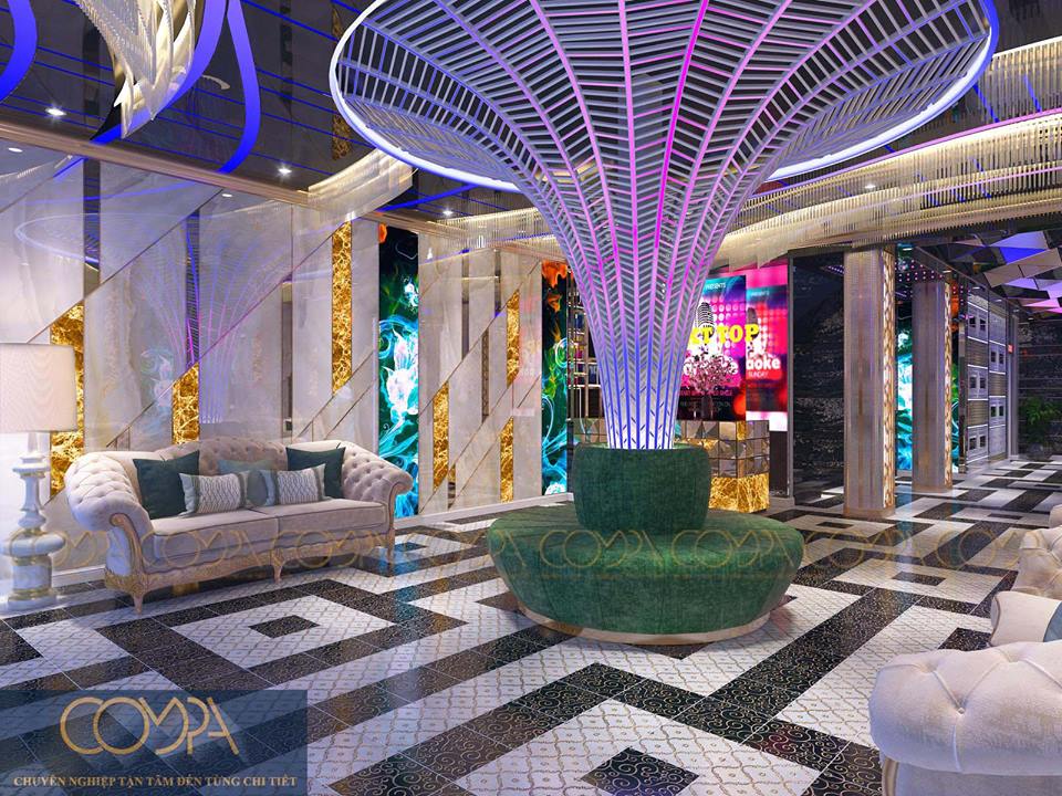 Hình thiết kế sảnh đón khách karaoke 2 Hình thiết kế sảnh đón khách karaoke 2