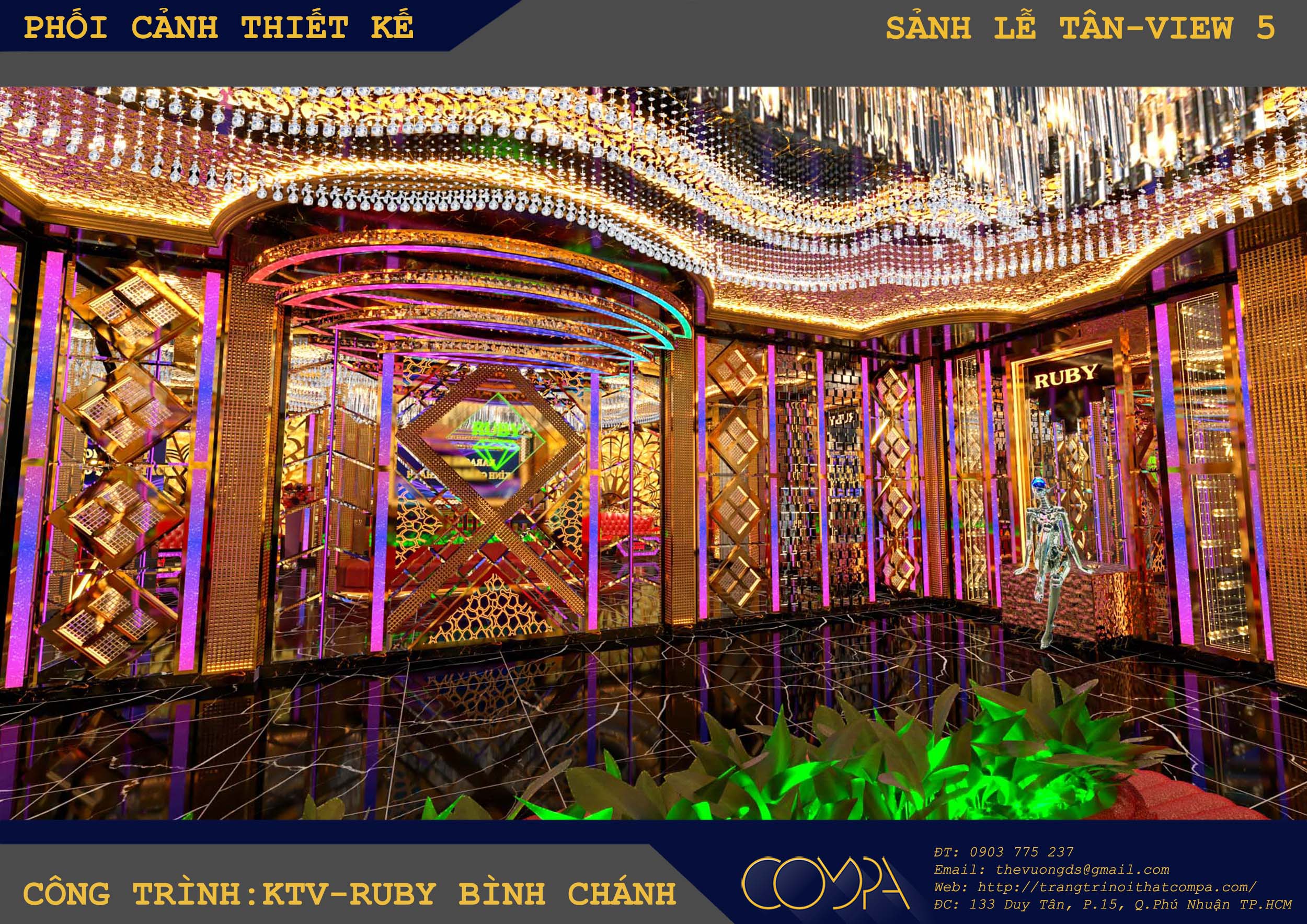 Mẫu thiết kế sảnh và hành lang karaoke hiện đại 2023 Mẫu thiết kế sảnh và hành lang karaoke hiện đại 2023