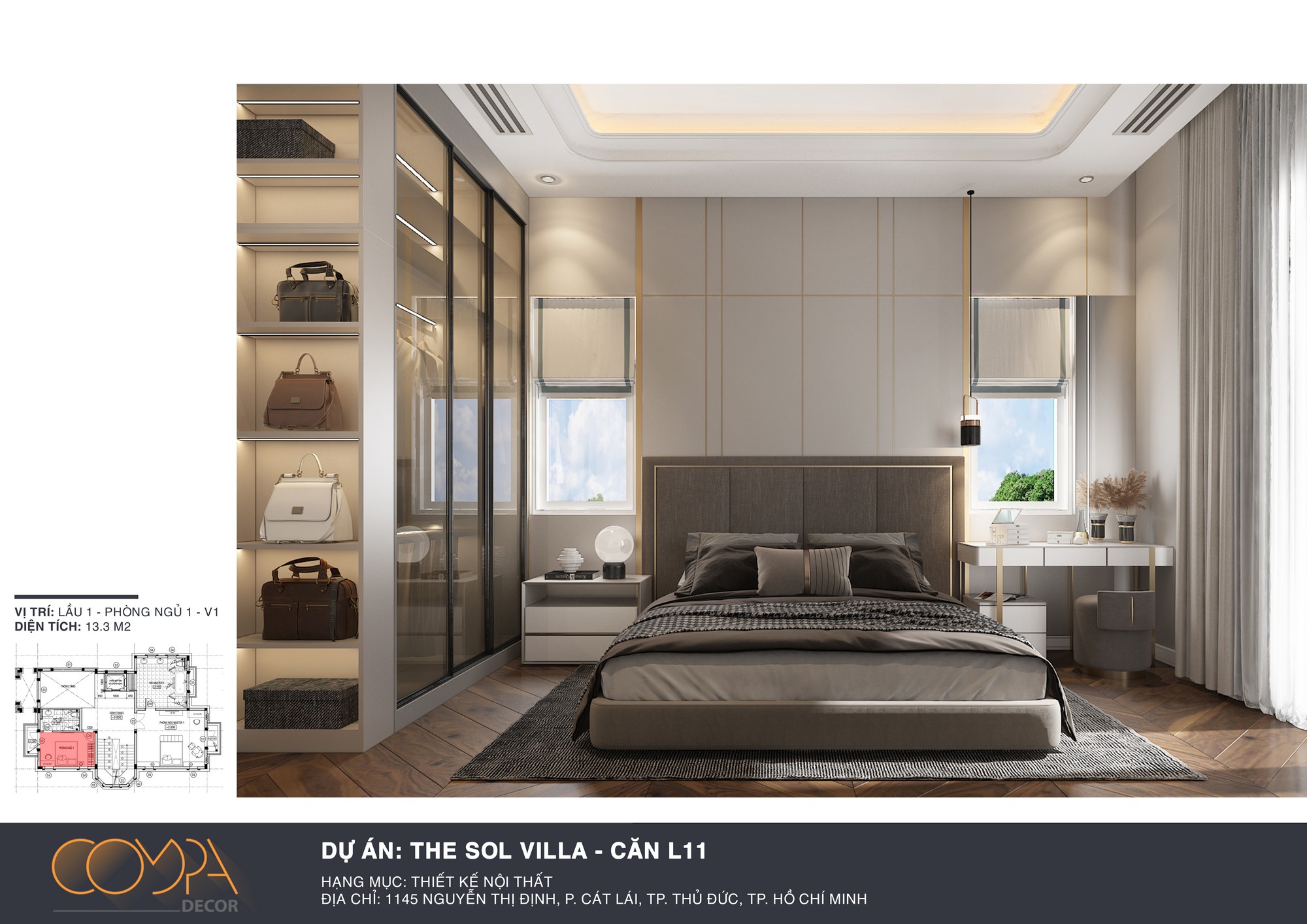 Hình ảnh thiết kế nội thất phòng ngủ cao cấp