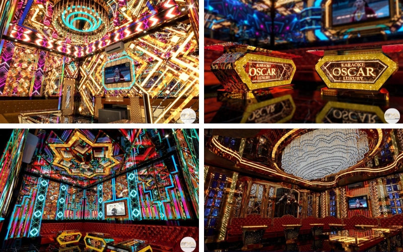 Hình ảnh thiết kế 3D mẫu phòng karaoke Oscar