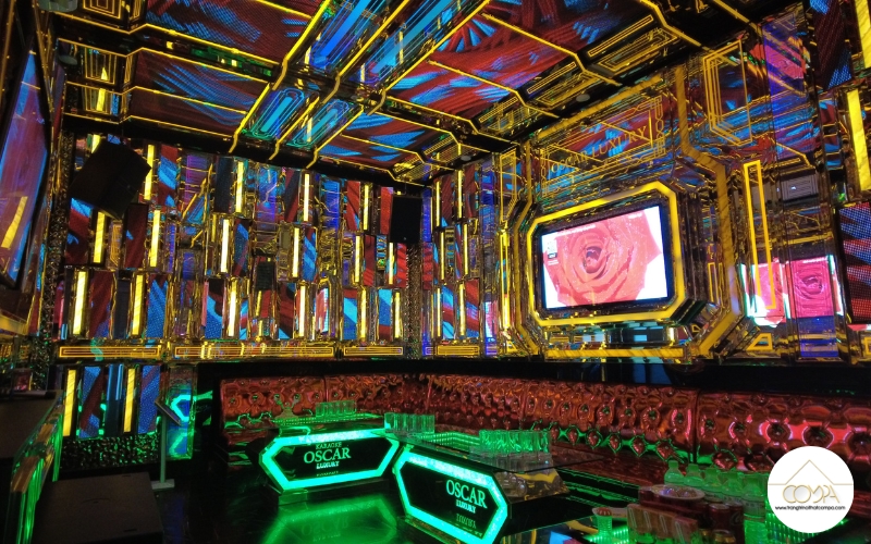Hình ảnh thi công thực tế phòng karaoke Oscar Hình ảnh thi công thực tế phòng karaoke Oscar