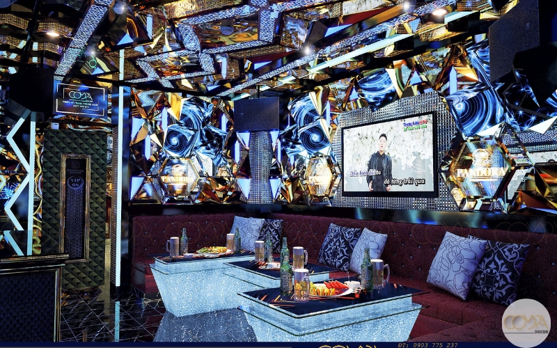 Hình ảnh thi công thực tế karaoke Pandora