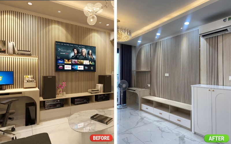 Hình ảnh thi công thực tế căn hộ Opal Hình ảnh thi công thực tế căn hộ Opal