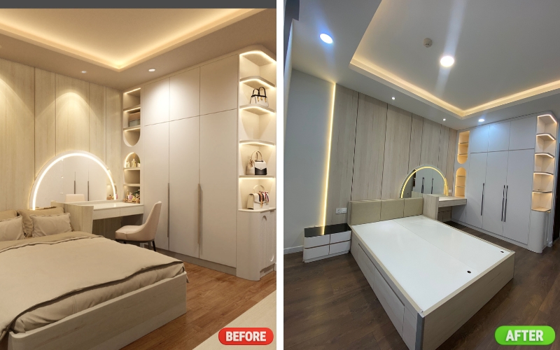 Hình ảnh thi công thực tế căn hộ Opal Hình ảnh thi công thực tế căn hộ Opal