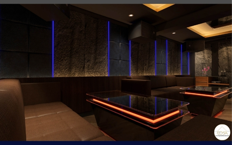 Hình ảnh thiết kế phòng karaoke gia đình Hình ảnh thiết kế phòng karaoke gia đình