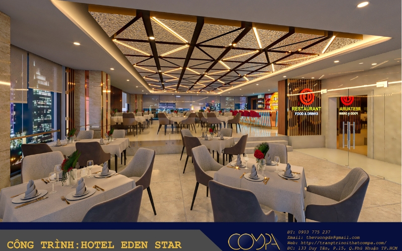 Hình ảnh thi công thực tế khách sạn Eden Star