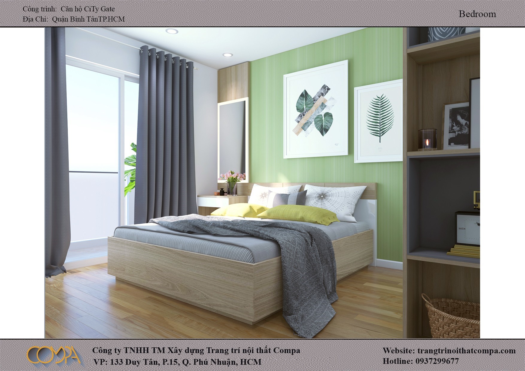 Hình bí quyết thiết kế phòng ngủ chung cư 8 Hình bí quyết thiết kế phòng ngủ chung cư 8