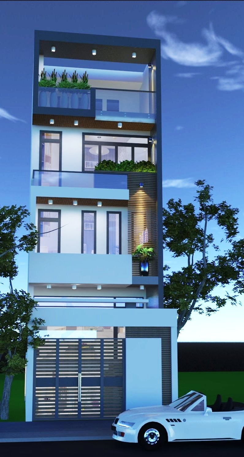 Hình thiết kế nhà phố đẹp, hiện đại 13 Hình thiết kế nhà phố đẹp, hiện đại 13