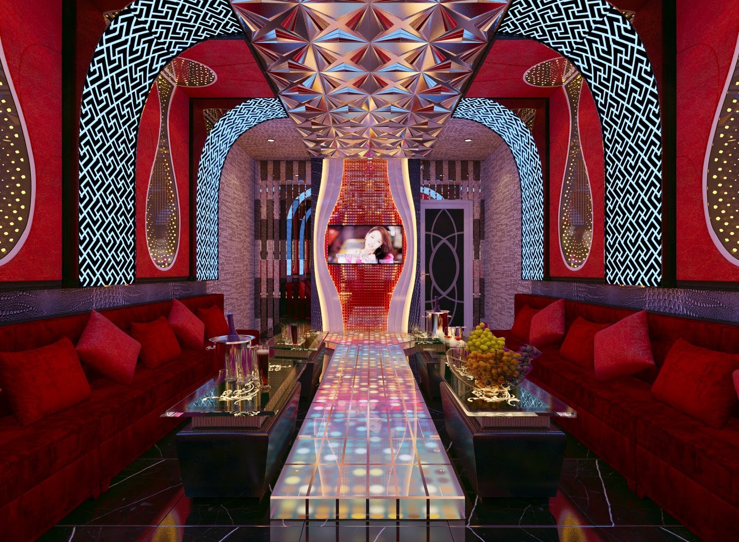 Hình thiết kế phòng karaoke gia đình 6