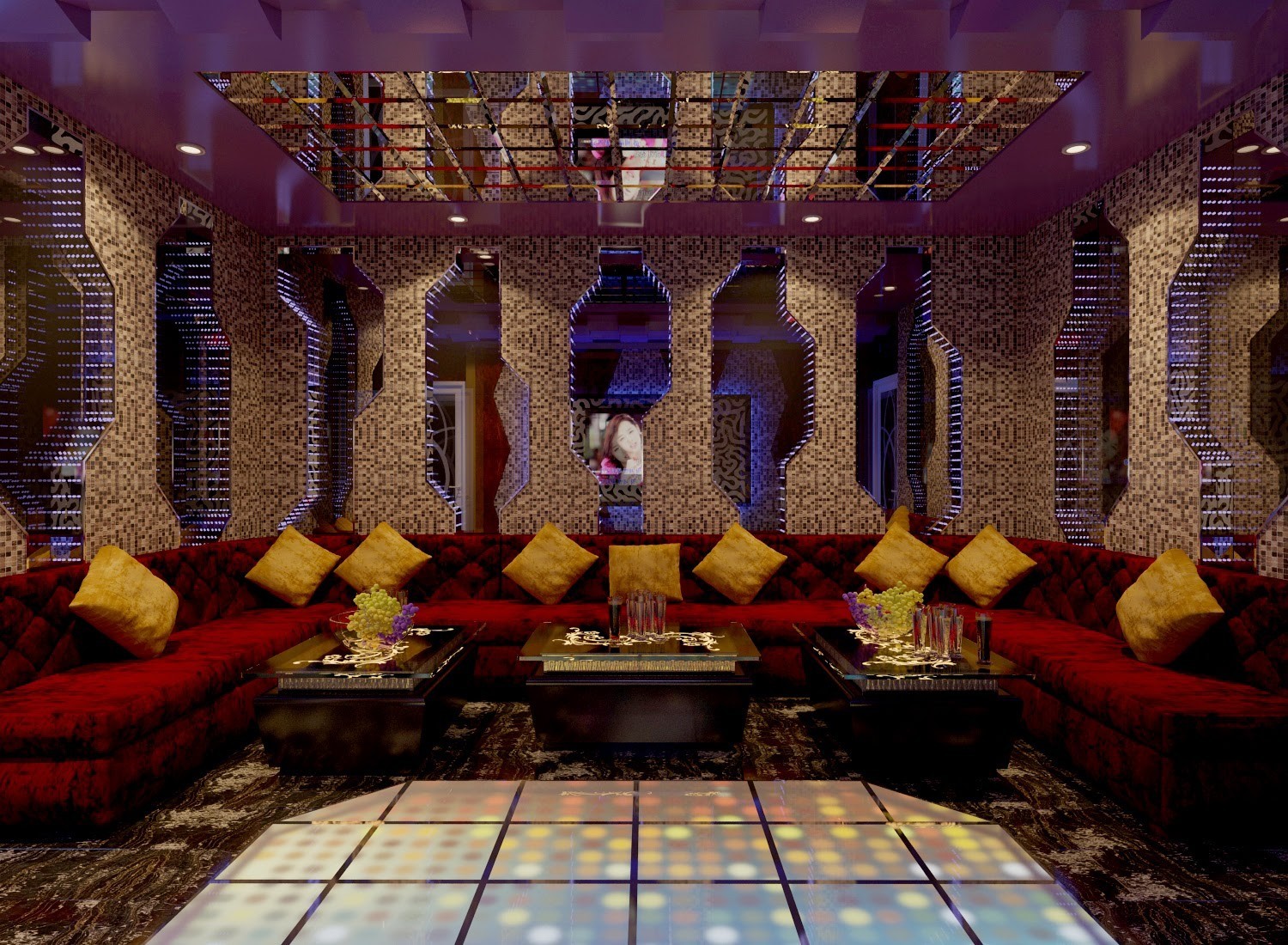 Hình thiết kế phòng karaoke gia đình 1