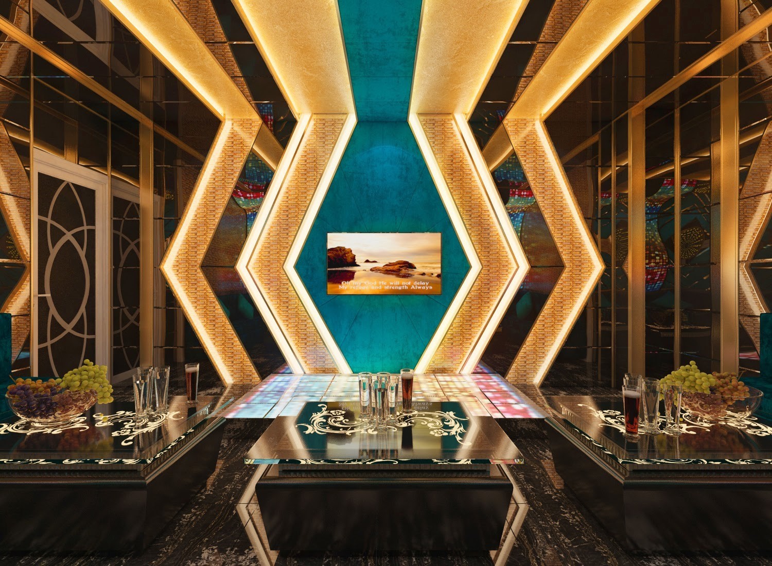 Hình thiết kế phòng karaoke gia đình 1