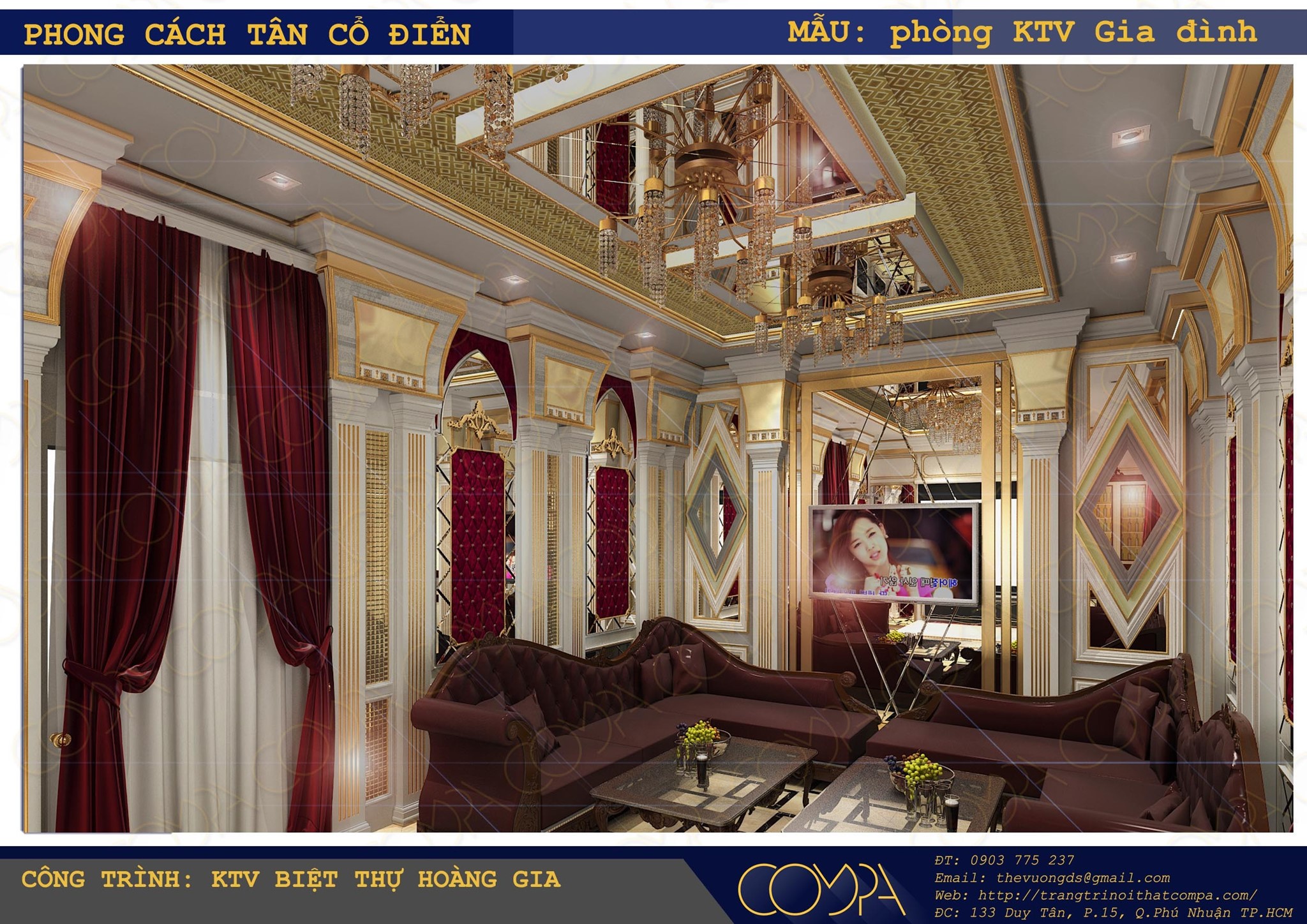 Hình thiết kế phòng karaoke gia đình 1 Hình thiết kế phòng karaoke gia đình 1