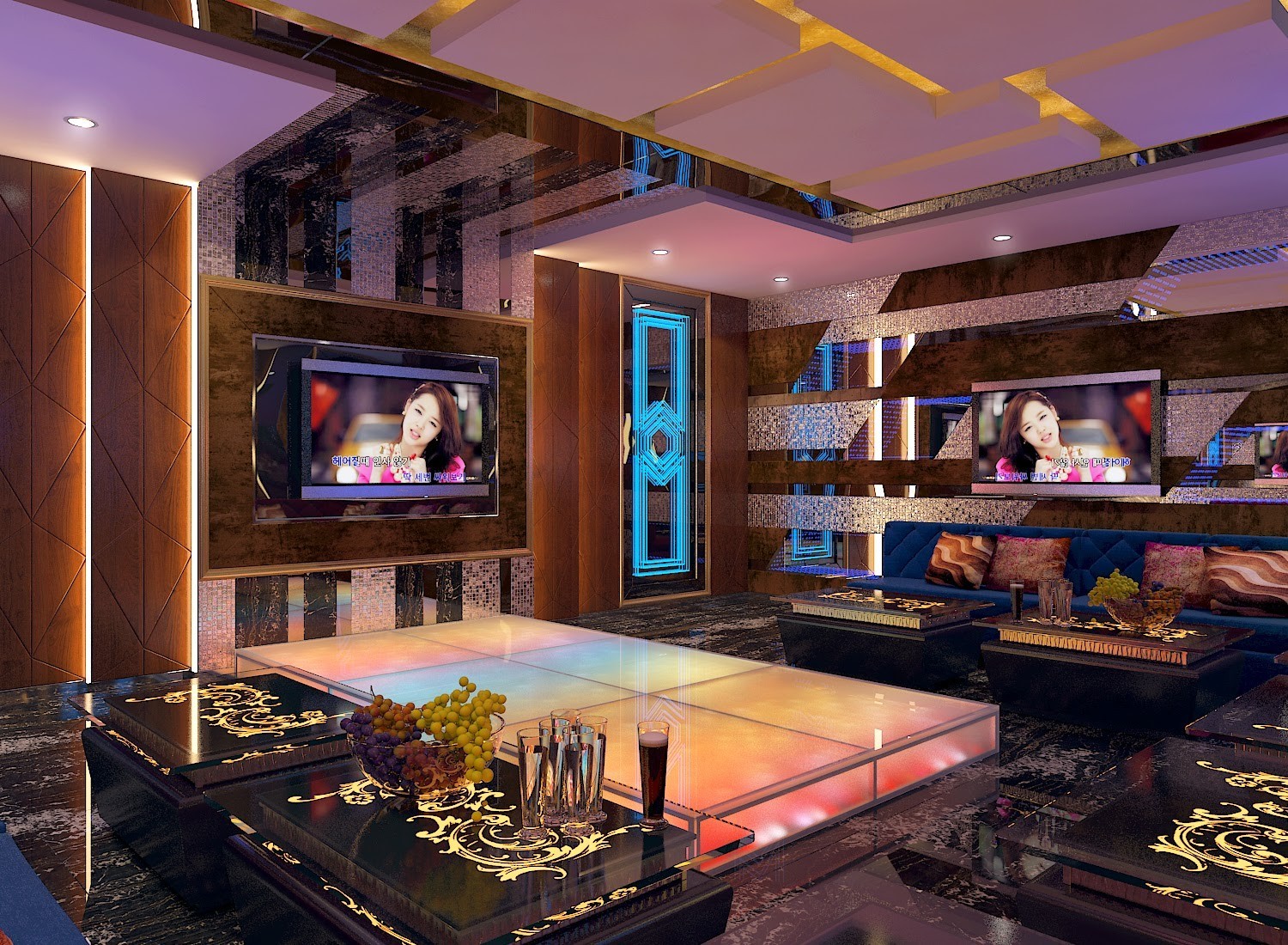 Hình thiết kế phòng karaoke gia đình 4