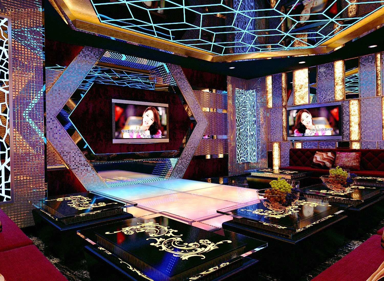 Hình thiết kế phòng karaoke gia đình 6