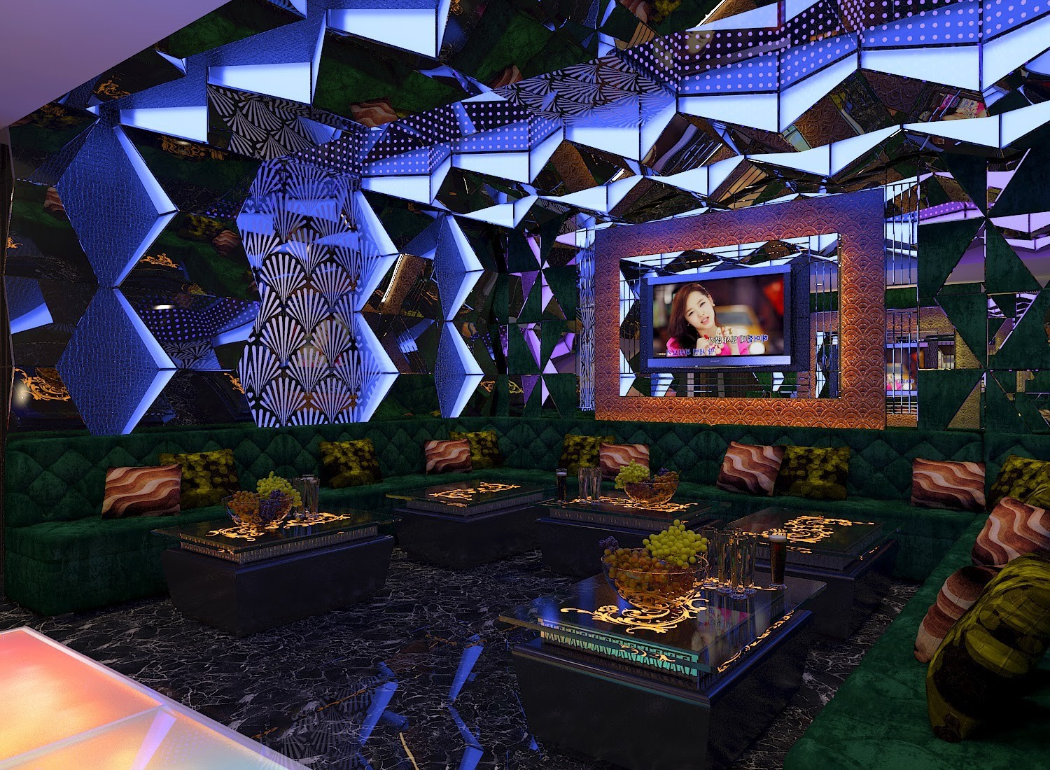 Hình thiết kế phòng karaoke vip 10 Hình thiết kế phòng karaoke vip 10