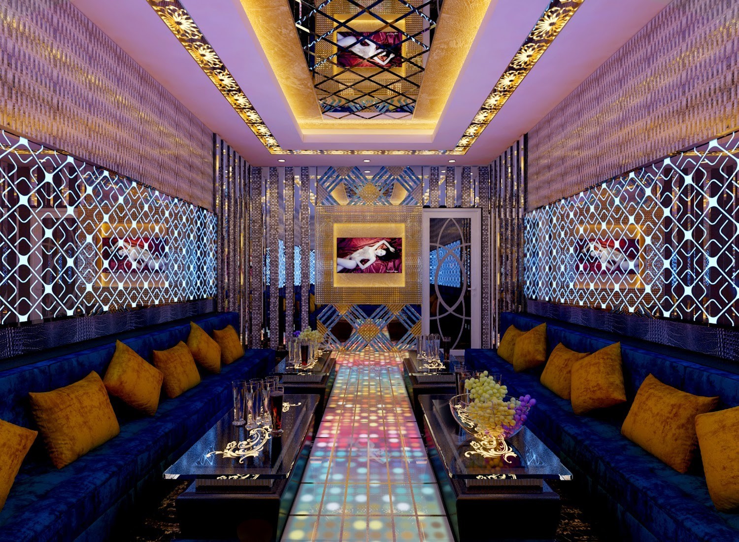 Hình thiết kế phòng karaoke vip 3 Hình thiết kế phòng karaoke vip 3