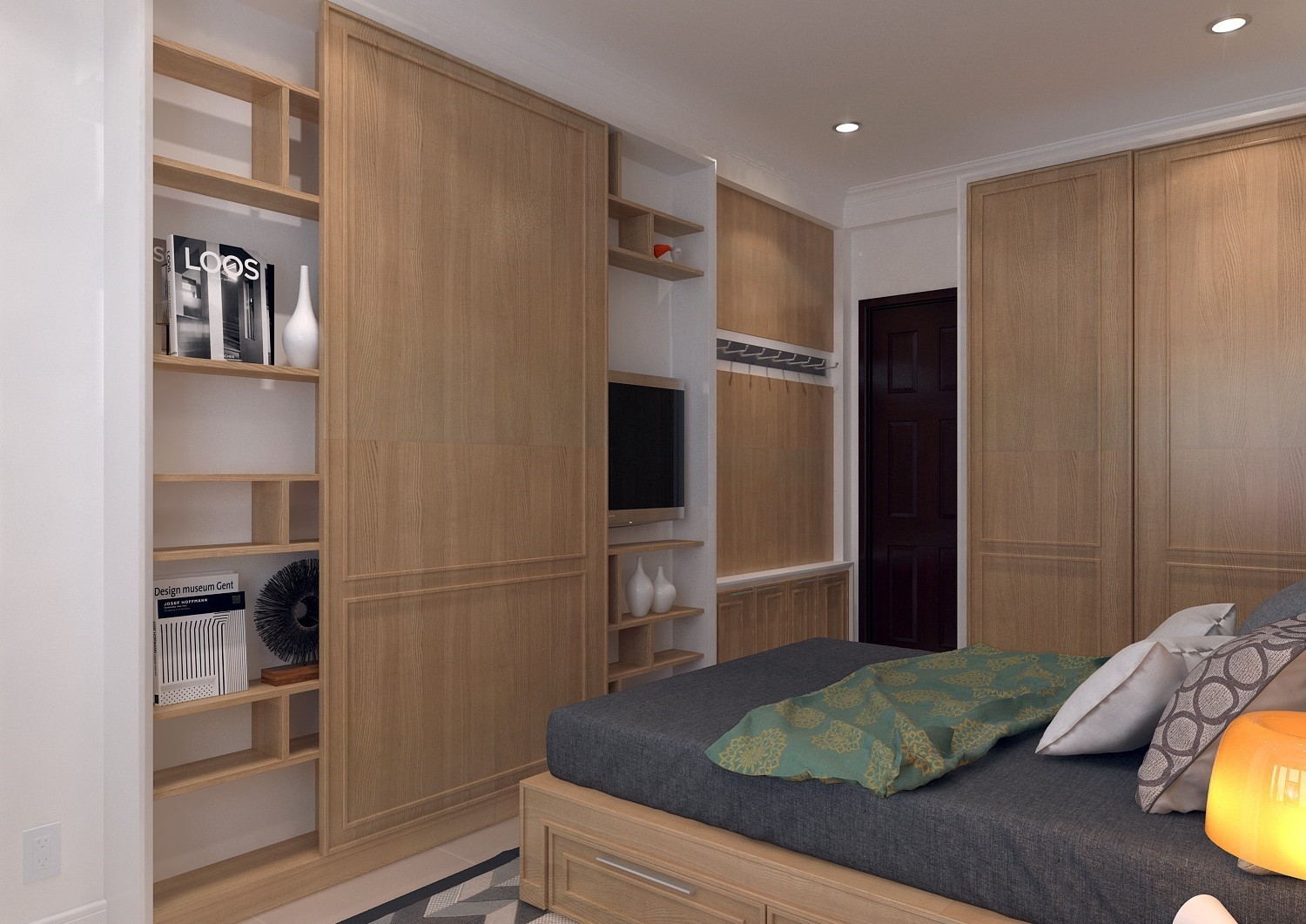 Hình thiết kế phòng ngủ đơn giản 3 Hình thiết kế phòng ngủ đơn giản 3