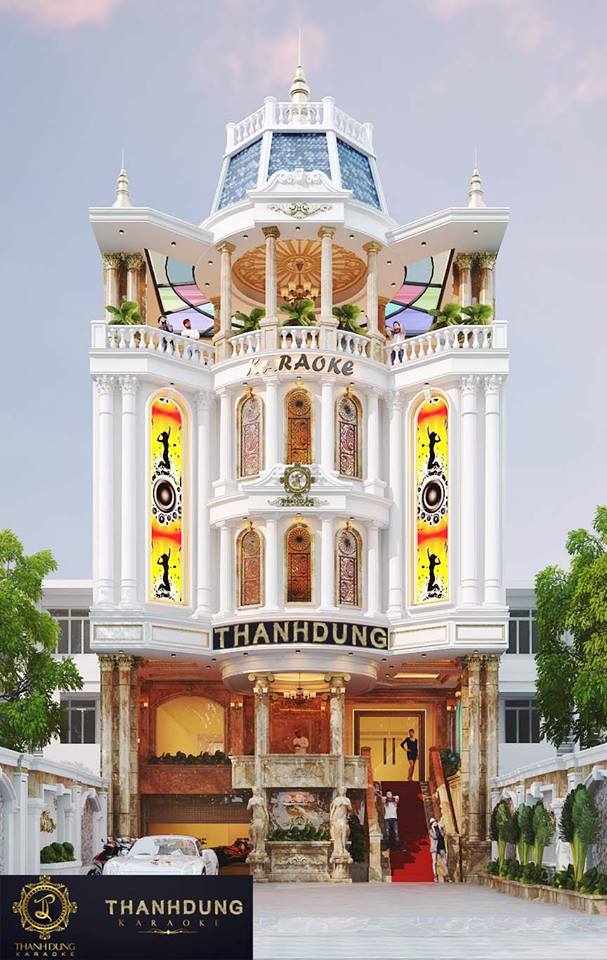 Hình thiết kế sảnh đón karaoke VIP - Mặt tiền Hình thiết kế sảnh đón karaoke VIP - Mặt tiền