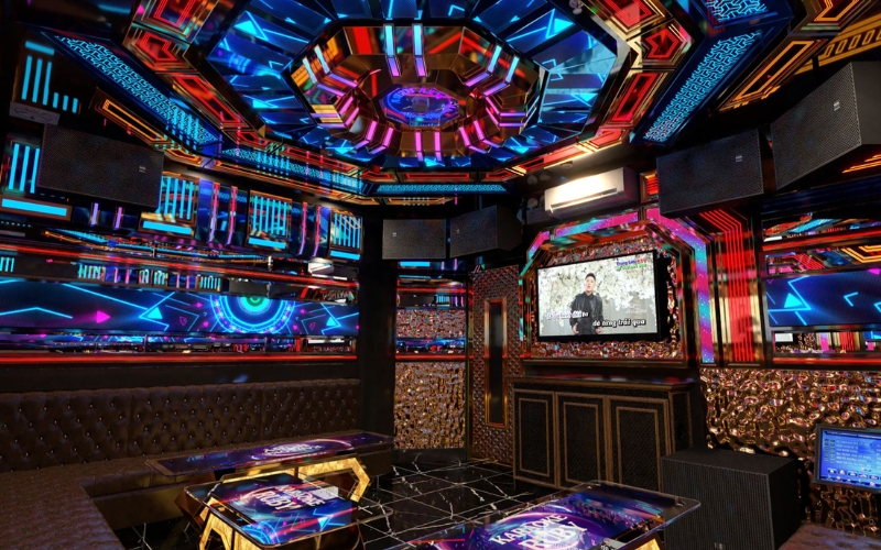 Mẫu phòng karaoke 20m2 Mẫu phòng karaoke 20m2