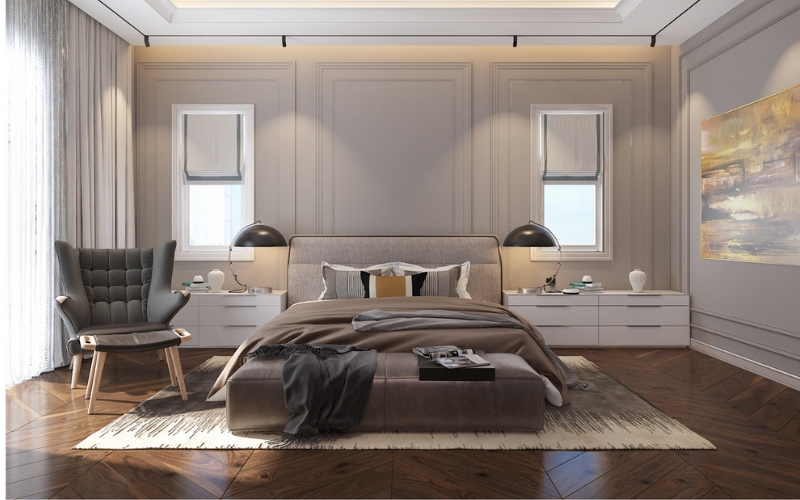 Mẫu thiết kế nội thất phòng ngủ hiện đại Mẫu thiết kế nội thất phòng ngủ hiện đại