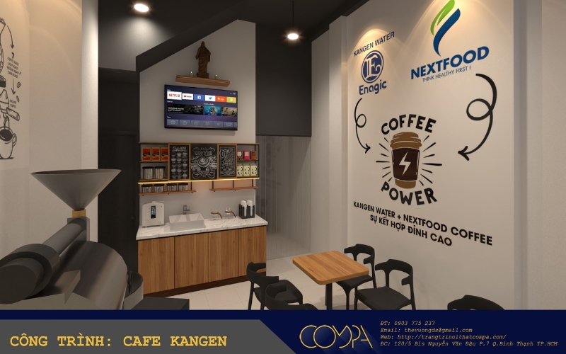 Mẫu thiết kế nội thất quán cafe Mẫu thiết kế nội thất quán cafe