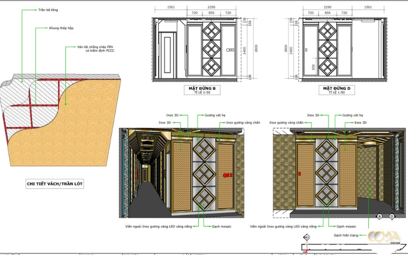 Vật liệu thi công chống cháy phòng karaoke