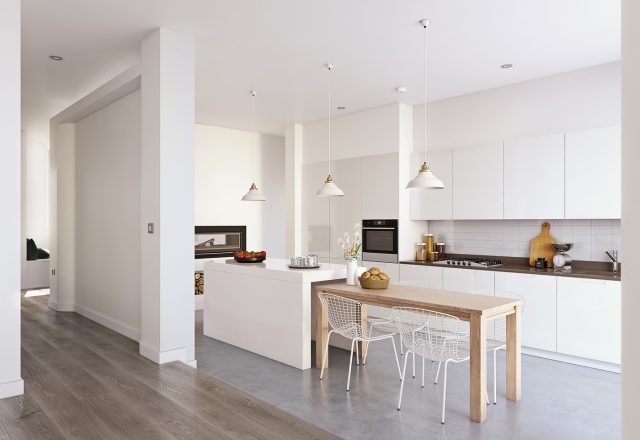 Nội thất nhà bếp sang trọng cho căn hộ chung cư với thiết kế của Compa Décor