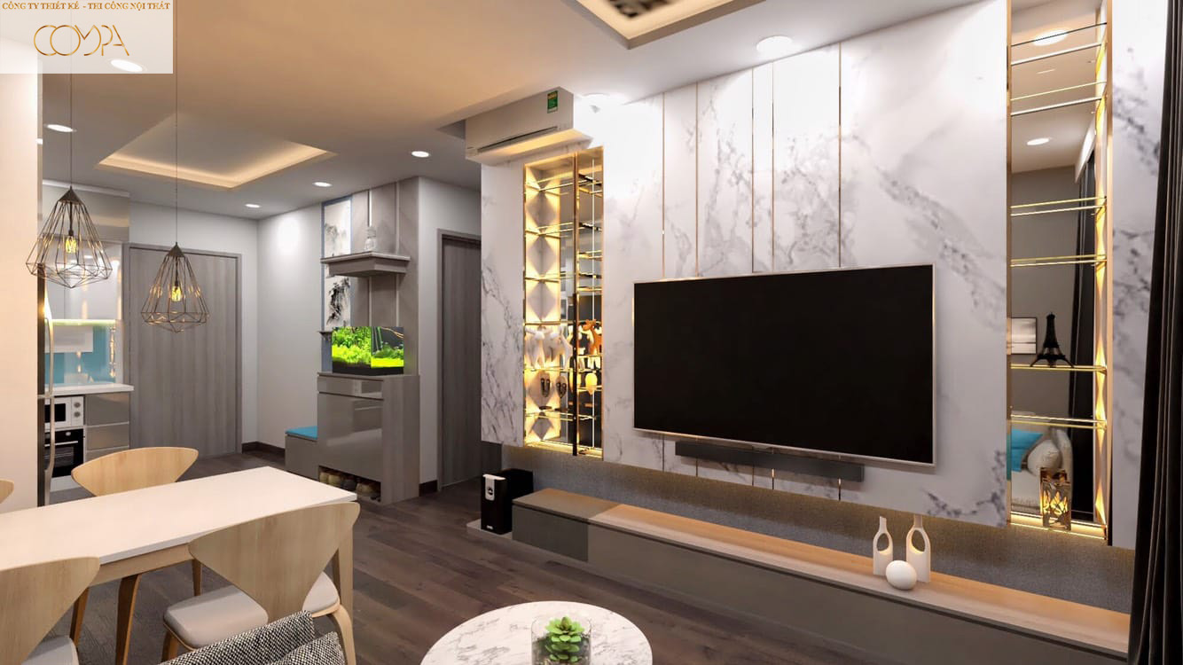 Mẫu thiết kế phòng  khách sang trọng