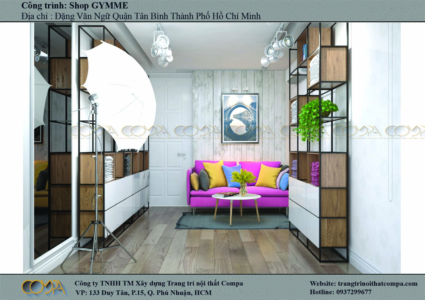 thiết kế nội thất Shop thời trang theo phong cách Studio khu vực studio thiết kế nội thất Shop thời trang theo phong cách Studio khu vực studio