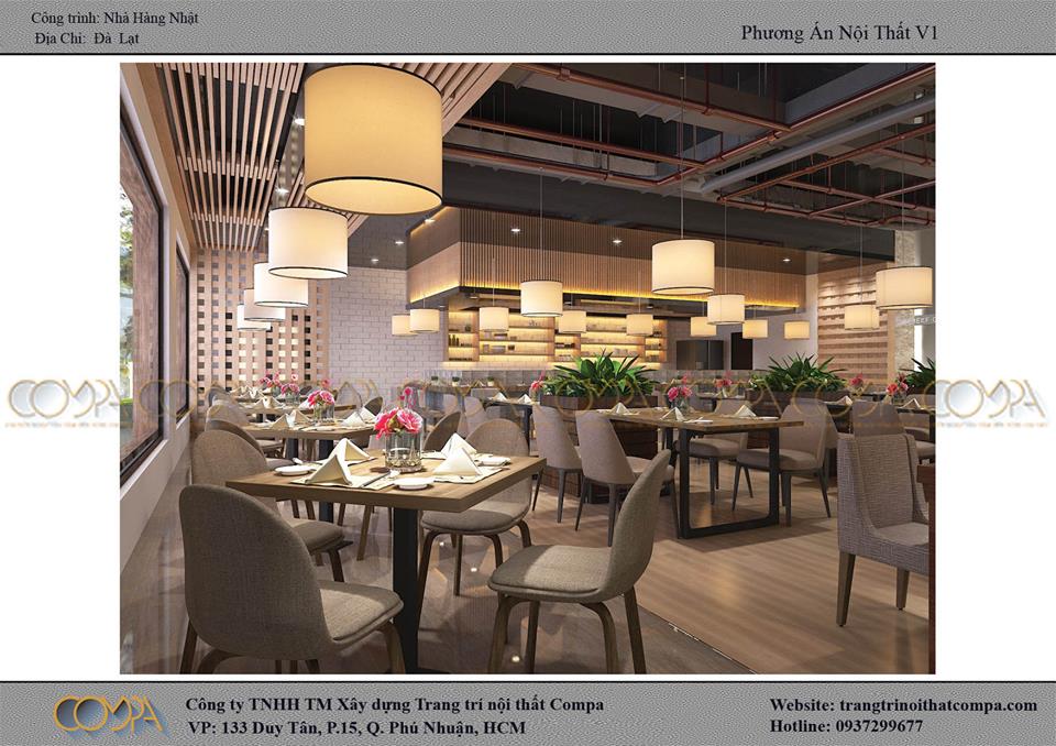 Thiết kế nội thất nhà hàng phong cách Nhật Thiết kế nội thất nhà hàng phong cách Nhật