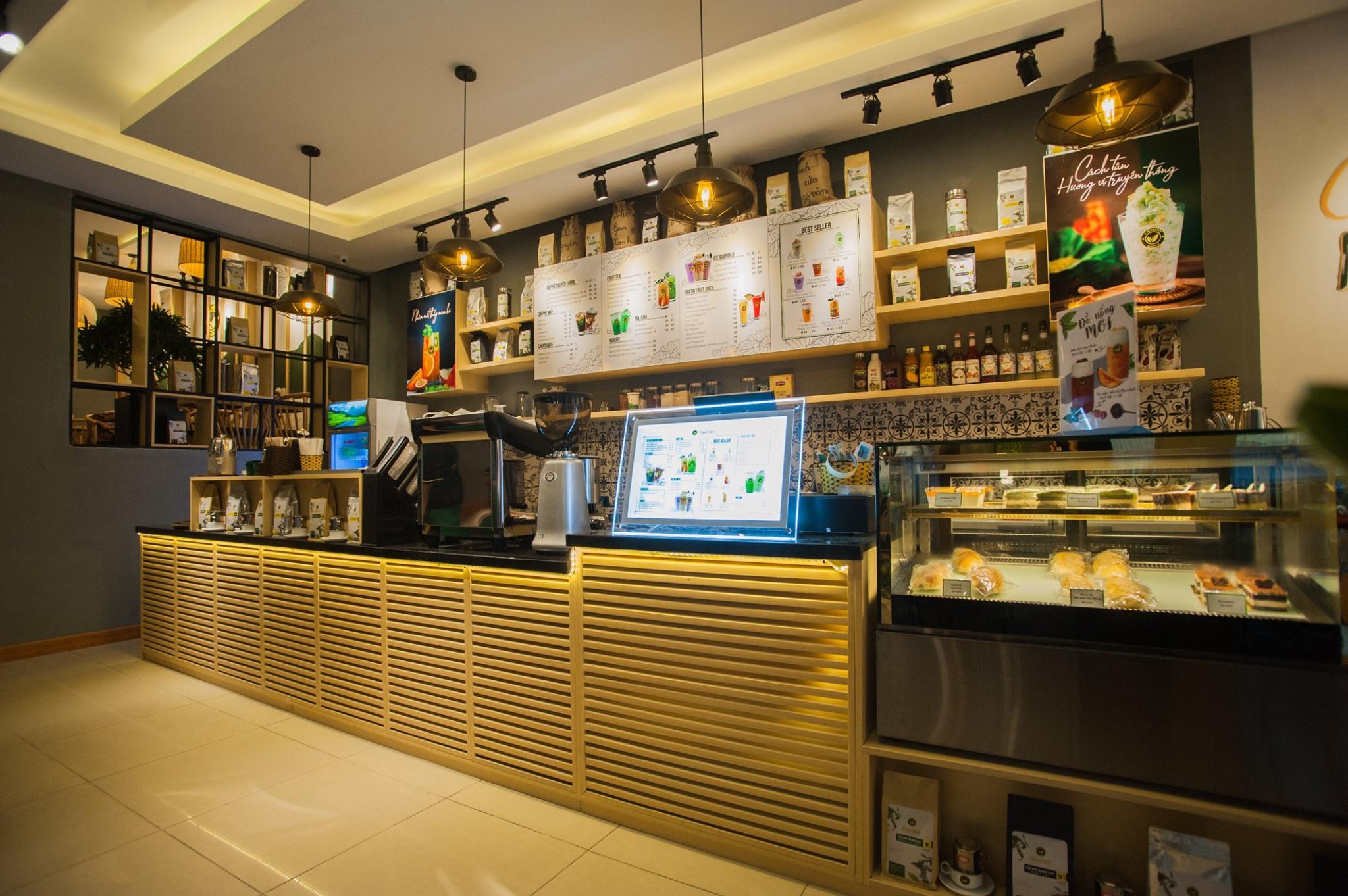 Thi công quầy oder quán Gemini