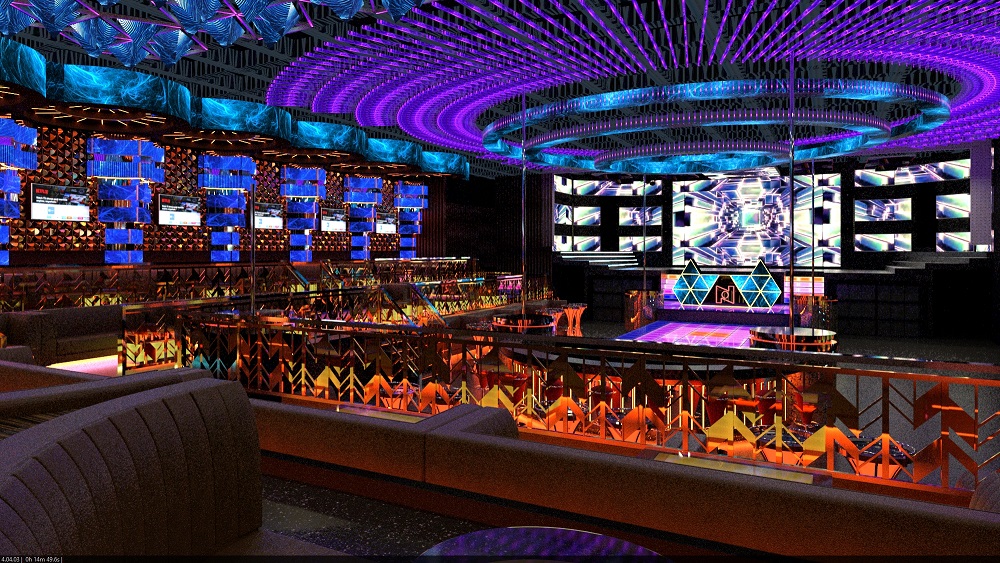 Hình ảnh thiết kế thi công Vũ Trường New Phương Đông