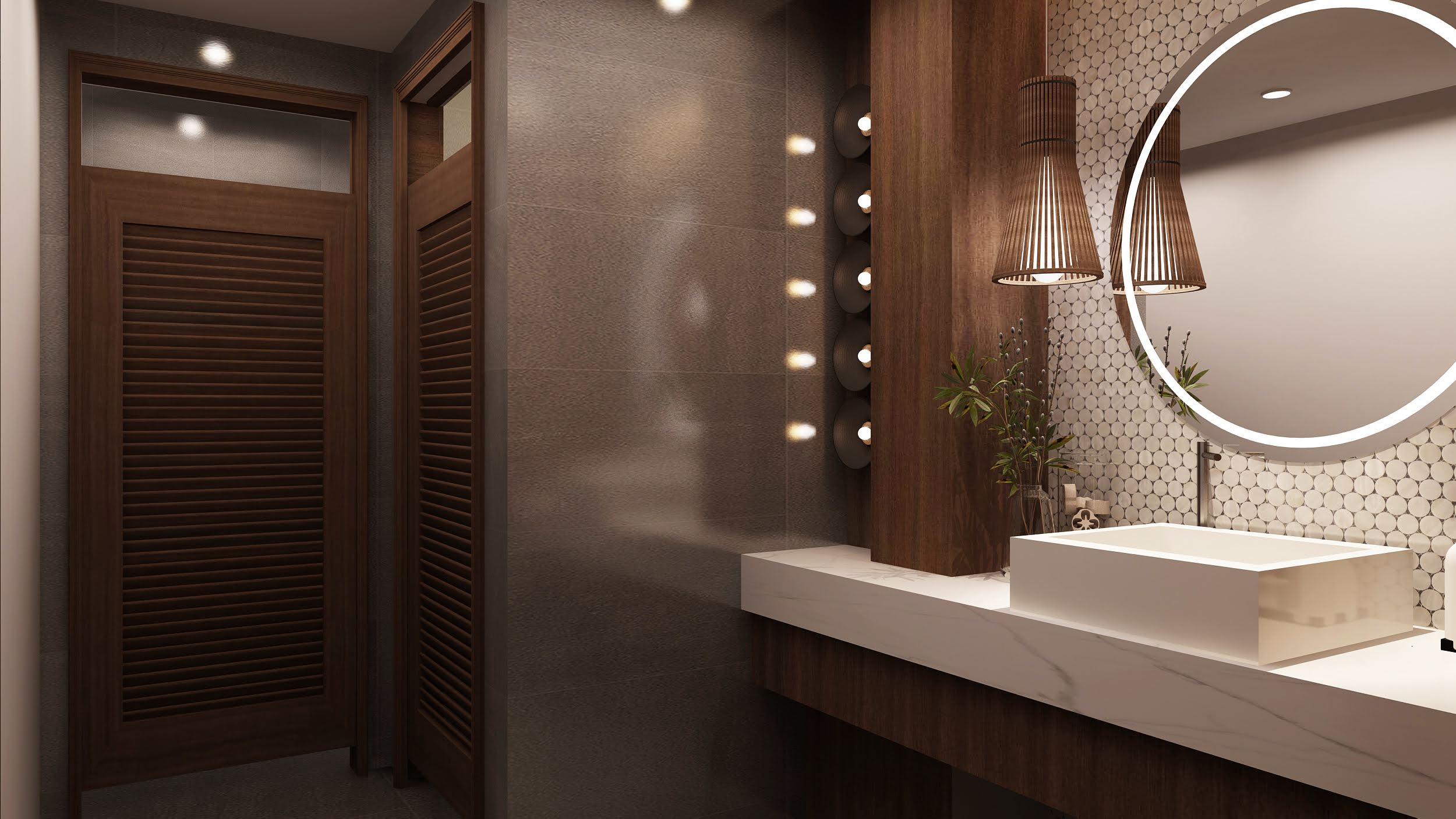 Mẫu thiết kế nhà vệ sinh nữ của Nhà Hàng