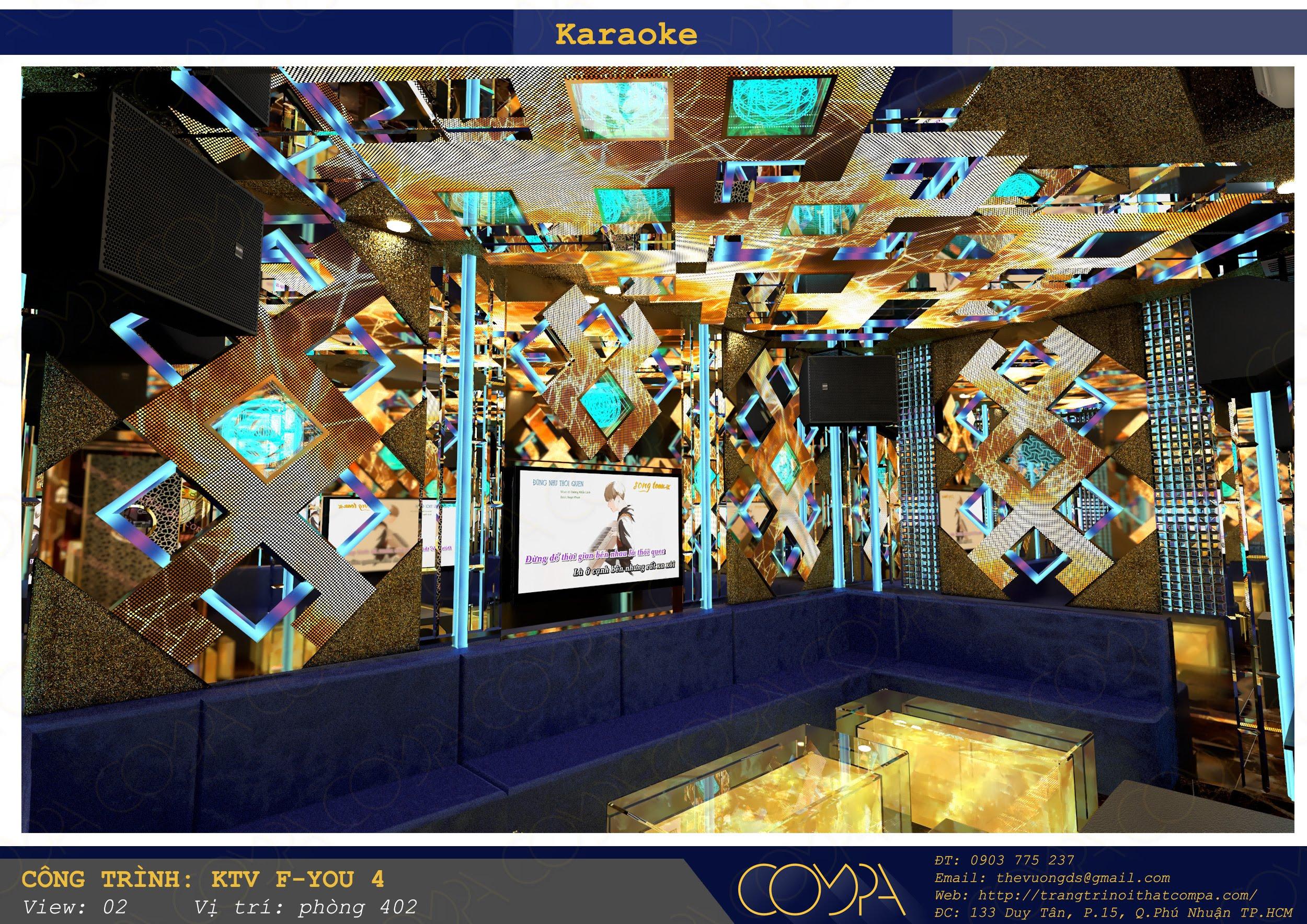 Mẫu phòng karaoke phong cách mini bar