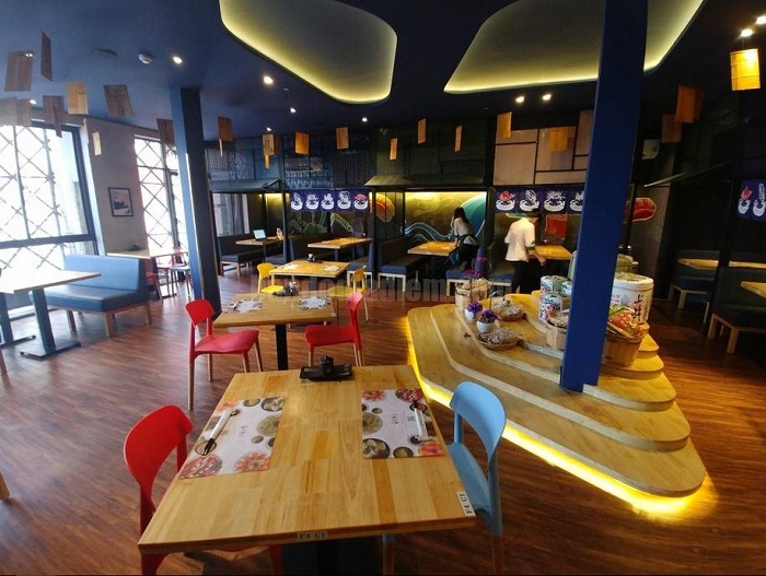 Ý tưởng thiết kế nhà hàng hải sản phong cách Nhật Ý tưởng thiết kế nhà hàng hải sản phong cách Nhật