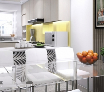 Thiết kế phòng bếp diện tích nhỏ - Chủ đầu tư: Cô Oanh