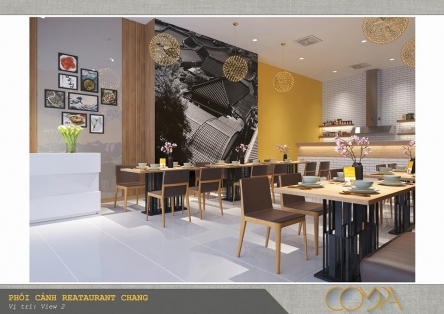 Thiết kế nội thất nhà hàng Hàn Quốc Mr. Chang
