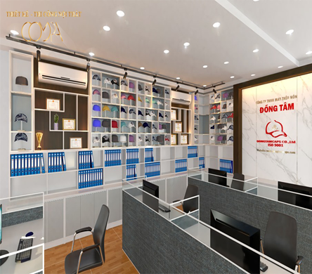 THIẾT KẾ VÀ THI CÔNG NỘI THẤT VĂN PHÒNG NÓN ĐỒNG TÂM
