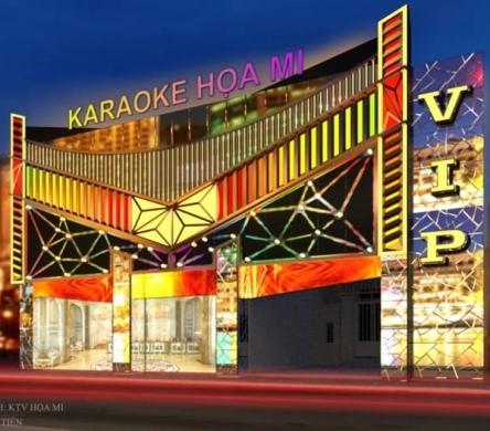 BẤT NGỜ VỚI THỜI GIAN THIẾT KẾ VÀ THI CÔNG MẶT TIỀN KARAOKE HỌA MI TẠI TP.HCM
