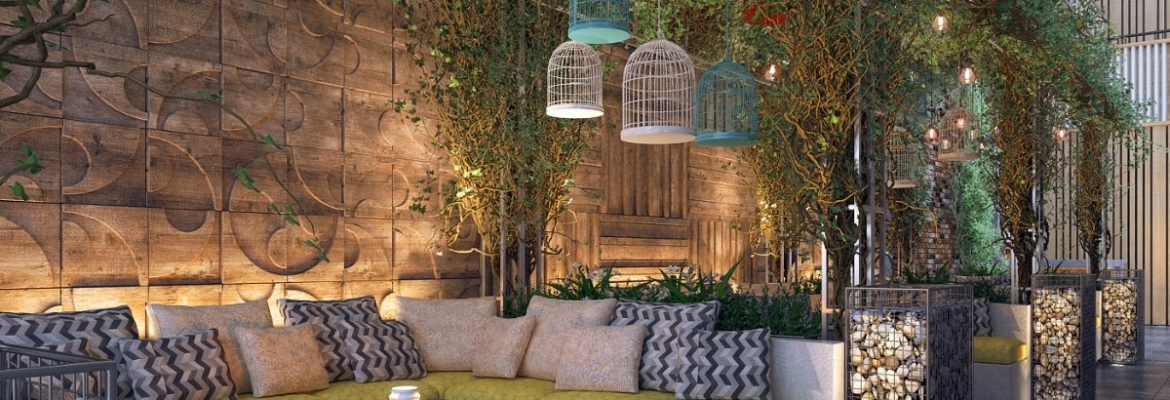 Cafe sân vườn ấn tượng